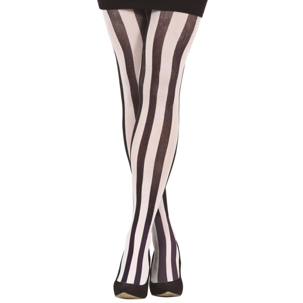 Pantis de Rayas de color Negro y Blanco para Adulto