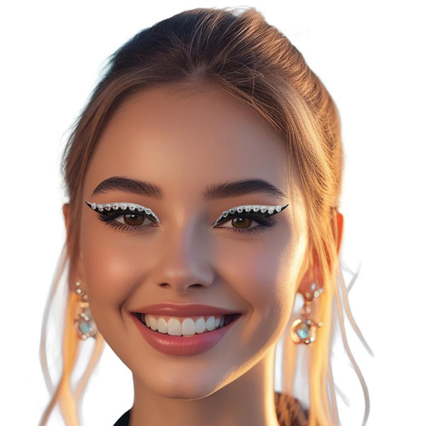 Delineador de Ojos Adhesivo 6 Unidades con Brillantes