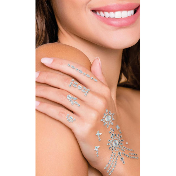 Joyas Adhesivas de Strass para la Mano