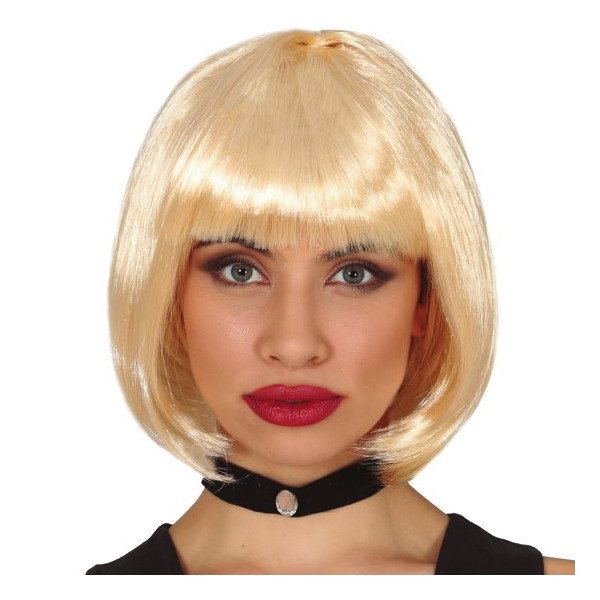 Peluca Rubia de Media Melena para Adulto