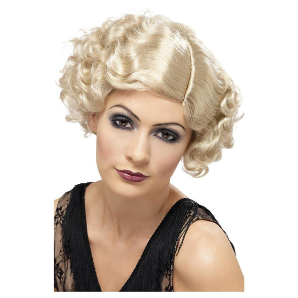 Peluca Rubia de Coqueta de los años 20´s para Adulto