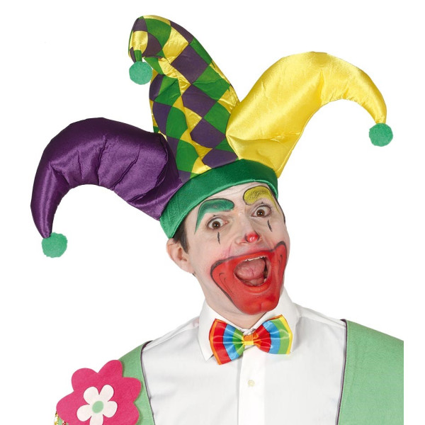 Gorro de Bufón con 3 Picos para Adulto