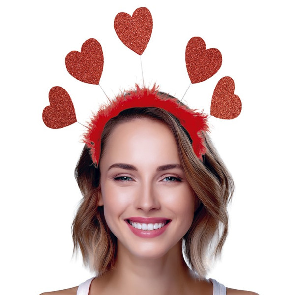 Diadema de Corazones para Adulto