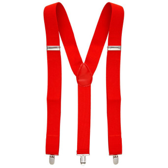 Tirantes de color Rojo de 120 Centímetros para Adulto
