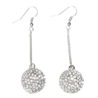 Pendientes de Esfera Strass para Adulto