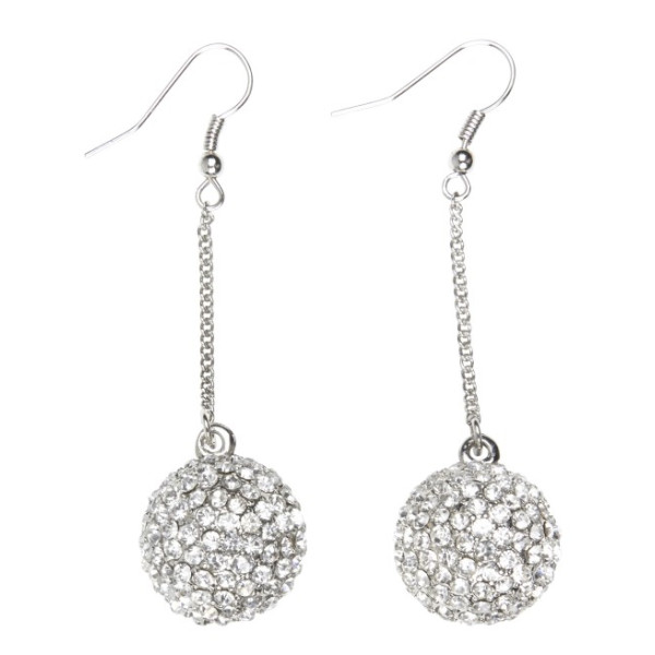 Pendientes de Esfera Strass para Adulto