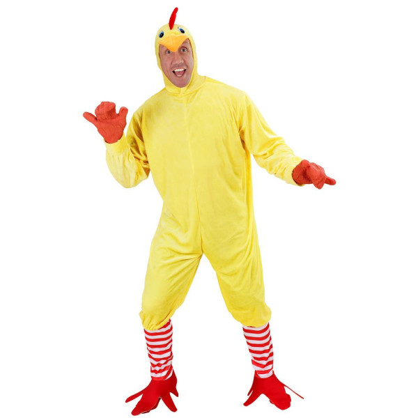 Disfraz de Pollo de color Amarillo para Adulto