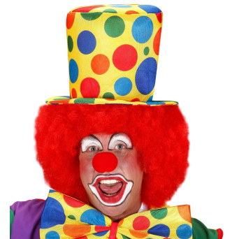 Sombrero de Payaso de color Amarillo para Adulto