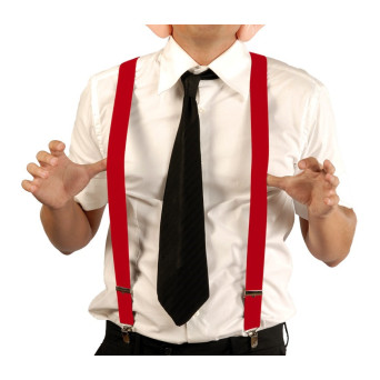 Tirantes de color Rojo para Adulto