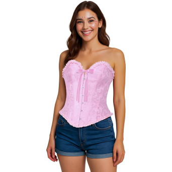 Corsé de color Rosa para Adulto