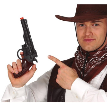 Pistola de Vaquero de 28 Centímetros de color Negro