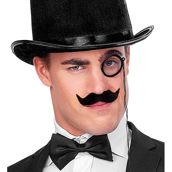 Bigote Negro de Embajador para Adulto