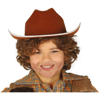 Sombrero de Vaquero de color Marrón Infantil