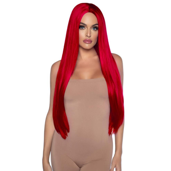 Peluca Roja de Celebridad para Adulto