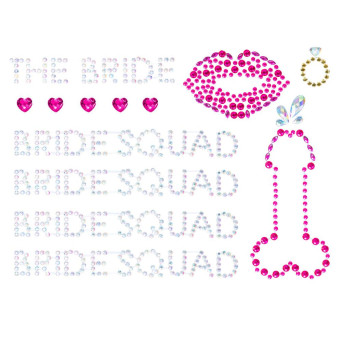 Pegatina de Joyas de Bride Squad para el Cuerpo