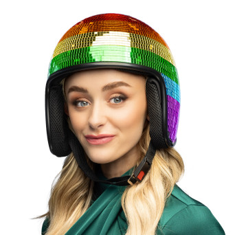 Casco de Disco Rainbow para Adulto