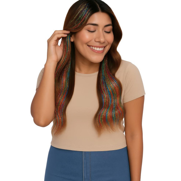 Mechón Multicolor 3 Unidades de 50 Centímetros