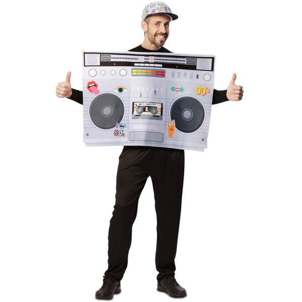 Disfraz de Radiocasete de los años 80´s para Adulto