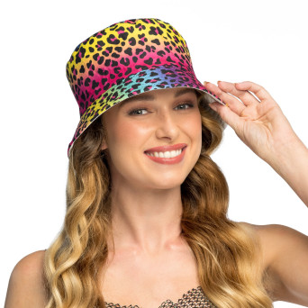 Gorro de Pescador de Leopardo para Adulto