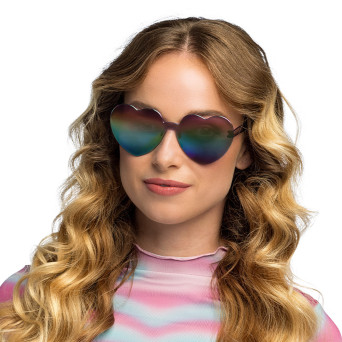 Gafas de Corazón Rainbow para Adulto