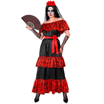 Disfraz de Catrina del Día de los Muertos Mexicano para Adulto