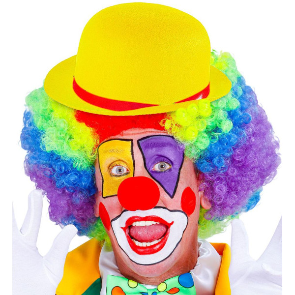 Bombín de color Amarillo para Adulto