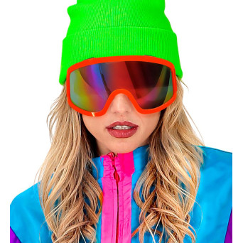 Gafas de Esquiador de los años 80´s de color Naranja para Adulto