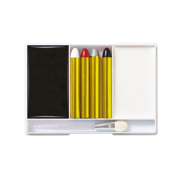 Kit de Maquillaje de Negro y Blanco para Cuerpo y Cara