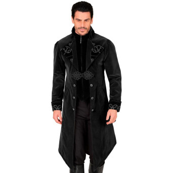 Abrigo de Gótico de color Negro para Adulto