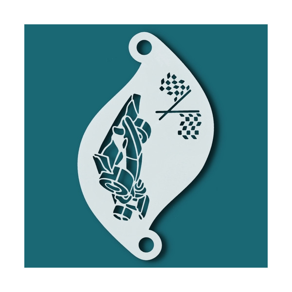 Plantilla de Coche de Carrera para Pintacaras de Superstar