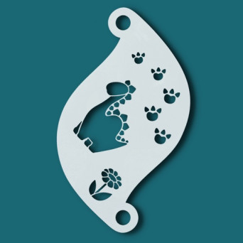 Plantilla de Dinosaurio para Pintacaras de Superstar