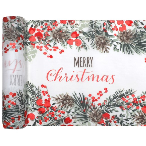 Camino de Mesa de Merry Christmas de 28,5 x 250 Centímetros