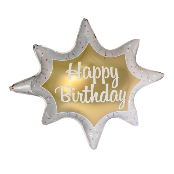 Globo Foil de Happy Birthday Explosión