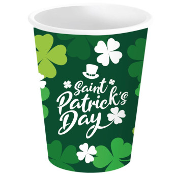 Vaso de San Patrick´s 6 Unidades de 9 Centímetros