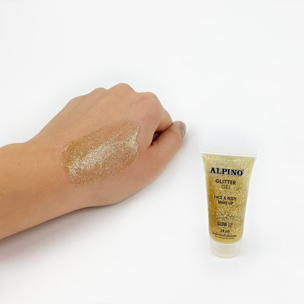 Purpurina en Gel de 14 Mililitros Varios Colores de Alpino