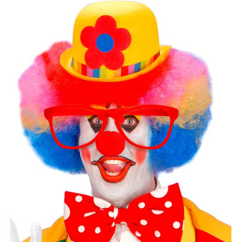 Gafas de Payaso de color Rojo para Adulto