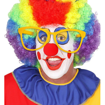 Gafas de Payaso de color Amarillo para Adulto