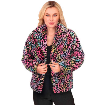 Chaqueta de Leopardo Multicolor para Adulto