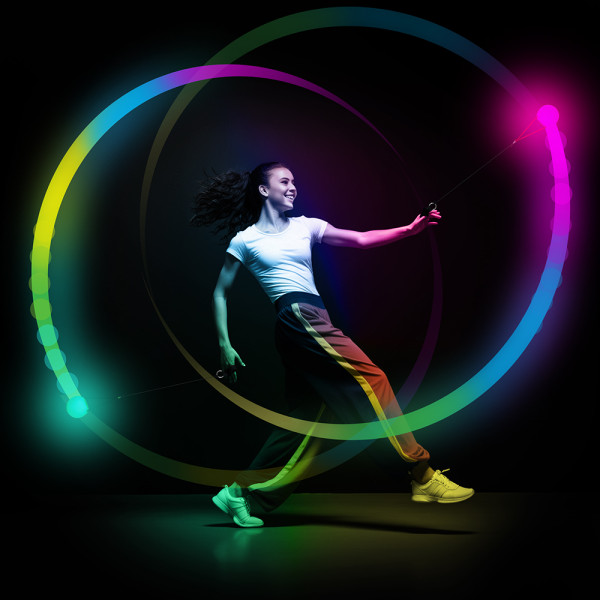 Bola de Danza de 7 Centímetros con LED´s Multicolor