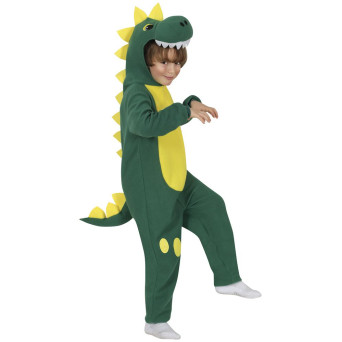 Disfraz de Dinosaurio de color Verde Infantil