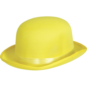 Bombín de color Amarillo para Adulto