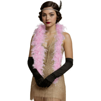 Boa de Plumas de color Rosa de 80 Gramos