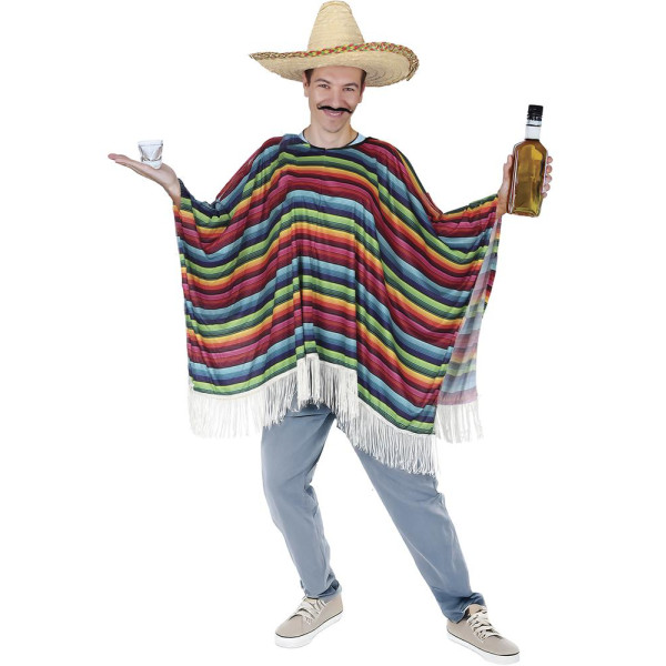 Poncho de Mexicano para Adulto