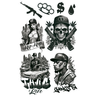 Tatuaje de Thug Life