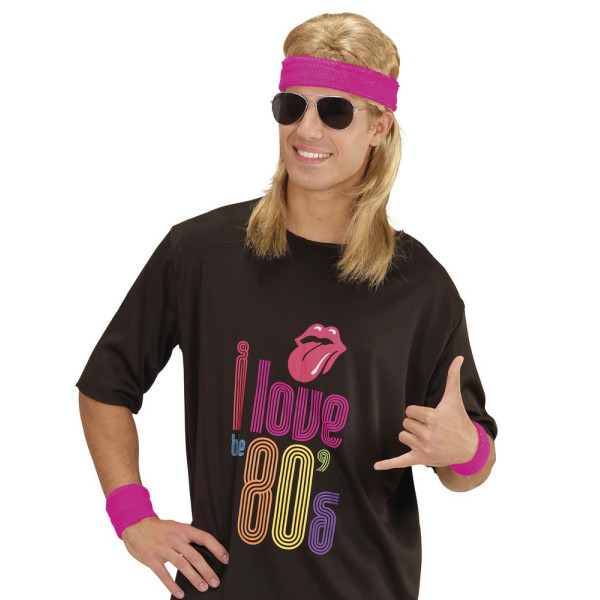 Set de Bandas Elásticas de color Rosa Neón para Adulto