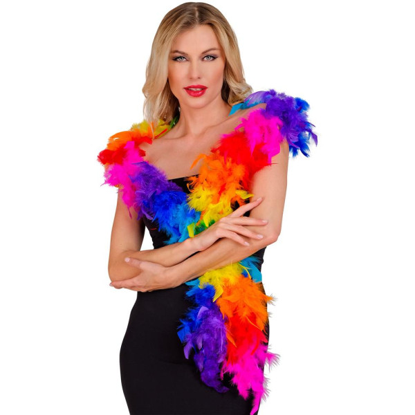 Boa de Plumas Rainbow de 1,80 Metros y 80 Gramos