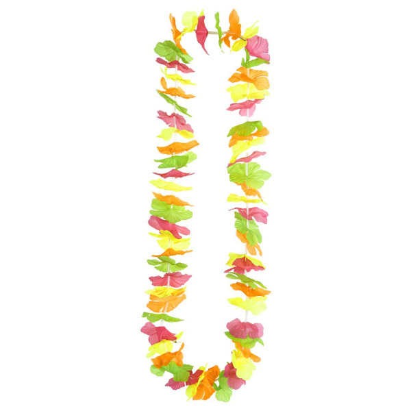 Collar Hawaiano Multicolor Neón
