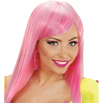 Pendientes de color Rosa Neón para Adulto