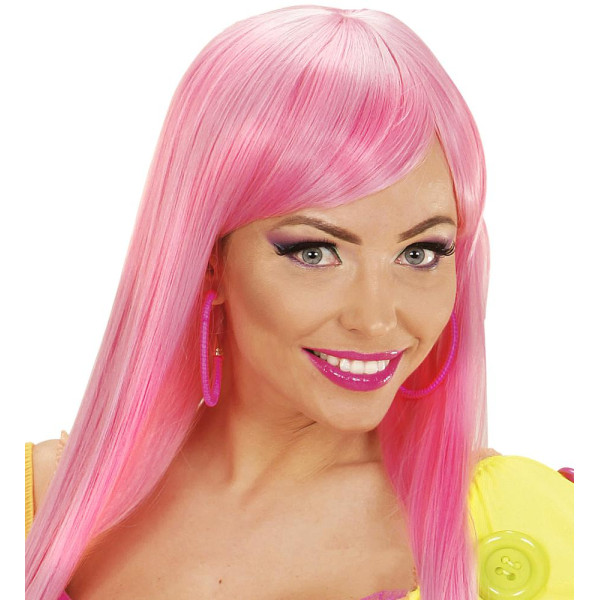 Pendientes de color Rosa Neón para Adulto