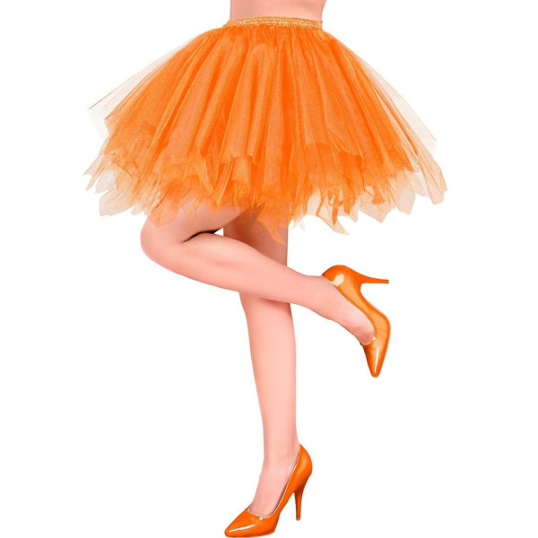 Tutú de color Naranja Neón para Adulto